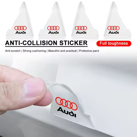 2Pcs Car Door Corner Cover Anti-Scratch Protection Sticker Styling For Audi B5 B6 B7 B8 B9 A3 8P 8V 