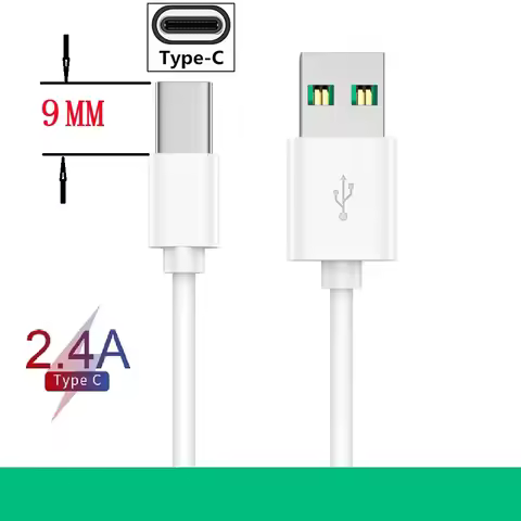 9mm Long Cable Usb-Type-c Fast Charging Cabel For Blackview Bv9700 Bv9600 BV6800 BV6100 Oukitel U25