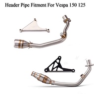 Header Pipe  For Vespa 150 Primavera 125ie/150 3V Sprint 125ie/150 3V 2017-2024