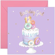 Central 23 - Cute Birthday Card for Girls - 'Birthday Girl' - 12th Birthday - Sweet Birthday Card fo
