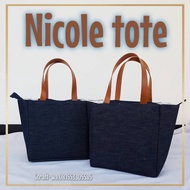 Nicole tote - Jeans - jeans bag - jeans tote - jeans tote bag