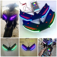 ( LOẠI TỐT) Đèn xi nhan demi A11 hiệu ứng audi kêt nối Bluethooth cụm sẵn giắc lắp như zin ex 150 Đè