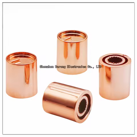 13.5 x 15MM plastic electroplated rose gold knob cap Potentiometer/encoder cap cap Sound card Volume