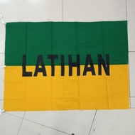 HIJAU GREEN YELLOW CEREMONIAL TRAINING FLAG 90CM X 120CM, 120CM X 180CM