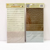 PRima Marketing 12"x12" Cardstock Alphabet Stickers Nature Garden (For Journals, Scrapbooks)