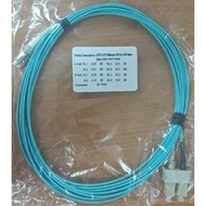 SC/UPC to LC/UPC Multimode 50/125um OM3 Duplex Fiber Optic Patch Cord, 2.0mm LSZH