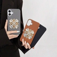 GC182 Case Casing Luxury Leather Popsocket Diamond Stand Holder Compatible For SAMSUNG A03S A03 CORE