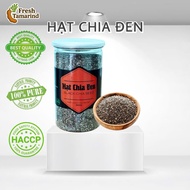 FT Black Chia Seeds 500gr Jar - For Diet, Eatclean
