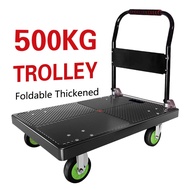 WEILIANG Foldable Trolley With Wheels Car Camping Trolley Grocery Shopping Cart Folding