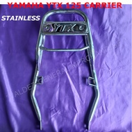 Valdez, Yamaha YTX 125, NEW Stainless Carrier "YTX LOGO"