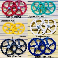 BMX Sport Rim basikal 20" LAJAK BICYCLE RIM / 20'' PVC RIM BICYCLE RIM BASIKAL (SEPASANG)