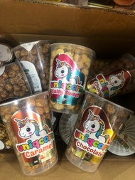 Naraya Popcorn Cup Uniqorn Chocolate & Caramel - popcorn cokelat coklat - popcorn karamel - popcorn