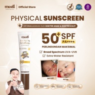 New Product # Moell Physical Sunscreen for Children 30g with SPF (50+) PA(++++) Broad Spectrum, Wate