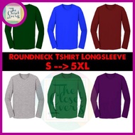 TSHIRT COTTON KOSONG LENGAN PANJANG UNISEX PLUS SIZE S HINGGA 5XL  BASIC PLAIN LONG SLEEVE TSHIRT  B
