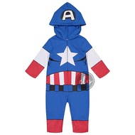 Avengers Star Wars Baby Yoda Captain America Hulk Black Panther Incredibles Hooded Overall Costume
