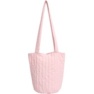 2024 Korean Version Bucket Bag Pleated Bag ins Korean Canvas Shoulder Bag Female Underarm Bag