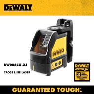 [ DEWALT ] (DW088CG-XJ) Cross Line Laser | Green Beam | 20m Range | AA Battery Included