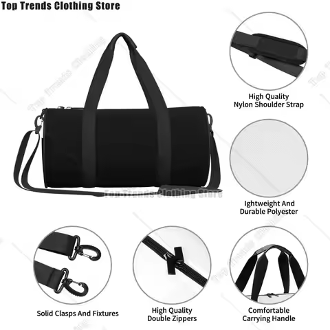 Gym Bag Cute Panda Sports Bag Gym Accessories Green Leaves Print Couple Oxford Design Handbag Novelt