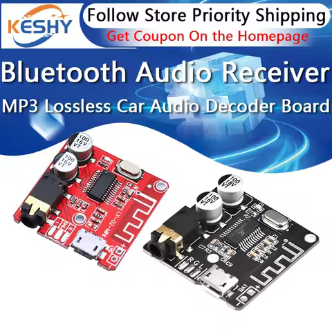 1-10PCS DIY Bluetooth Audio Receiver Board Bluetooth 5.0 MP3 Lossless Car Audio Decoder Board Wirele