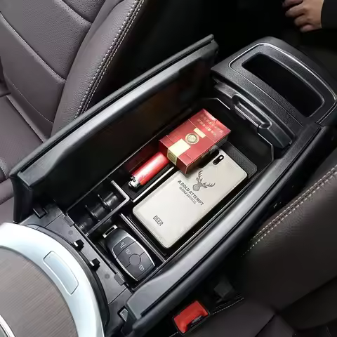 Gao Ruying For Mercedes Benz G Class W463 2019-22 ABS Black Car Central Storage Box Door Phone Glove