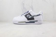 空軍  Nike Air Force 1 迷彩塗鴉 灰鉤 空軍一號休閑板鞋493