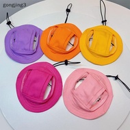 [gongjing3] Summer Dopamine Devon Cat Hairless Cat Pet Hat Sun Hat  Camping Dog Cowboy Cotton Fisher