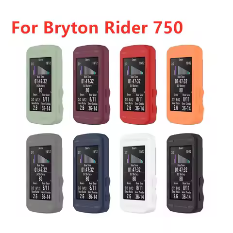 1x Bicycle GPS Computer Protect Case Cover Silicone For Bryton Rider 750 Removable Close-fitting Scr