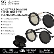Adjustable Dimming Glasses 9 Level ND Filter Polarized Sunglasses Fashion UV400 With Glasse Eyewear 