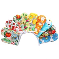 Bjiax 1pcs Non-slip Oven Gloves Flower Pattern Cotton Kitchen Insulation Cooking Microwave Mitts for Random