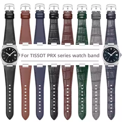 PRX men T137 watch strap 27*12mm for Tissot 40mm PRX T137 407 T137.417 watch band quick release Blac