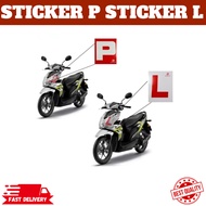 STICKER P STICKER L MOTORCYCLE JPJ UKURAN 1SET 2PCS STICKET LESEN