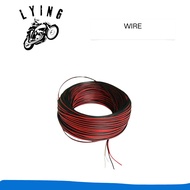 LYING MOTOR SHOP Krx -1Roll Red & white Double Cable Wire 2core soft wire led monitoring 1METER