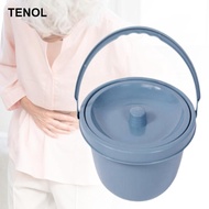 [TENOL] Bedside Toilet Bin, Sturdy Toilet Chairs, Portable Toilet Bin for Bedroom, Home, Camping, Se