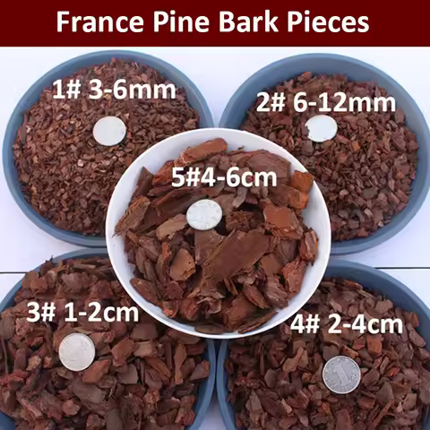 Natural France Pine Bark Dendrobe Orchid Plants Zymotic Pine Tree Bark Fertilizer Long Time Last Cul