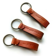 Personalized HandCraft Leather Keychain Custom name stamp