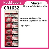 /Maxell Lithium battery CR1632 CR-1632 L50, 1632, DL1632, BR1632 3v CR-1632-M (SOLD PER PC).