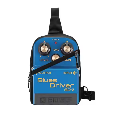 Boss Blues Driver BD-2 Overdrive Bluesbreaker Guitar Pedal Dirty Chest Bag Men Sling Crossbody Backp