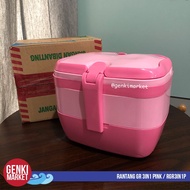 PINK Food Container 3-Tier Food Container GR3in1 - Genki Market Food Container