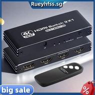 -Compatible  Switch Supporting 4K/120Hz, 1080P/240Hz 3D, HDR with IR Remote Control for , , TV, DVD