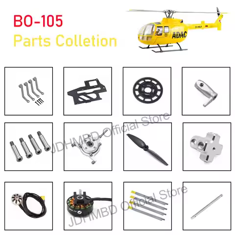 Flywing 6CH Brushless Scale GPS Helicopter BO-105 Parts Motor Main Shaft Main Gear