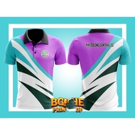 QIANYU Full Sublimation purple teacher Polo Shirt with logo