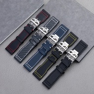 20mm 21mm 22mm Watchband For IWC Strap Big Pilot Spitfire TOP GUN Watch Band Carbon Fibre  Nylon Bra