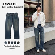 DUSTY BLUE JEANS Men's Jeans - JEANS & CO -- REGULAR BLUE Jeans