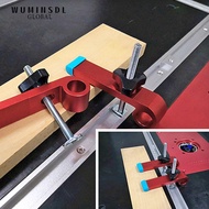 WUMINSDL T Track Clamp, Aluminum Alloy Adjustable T Track Clamps Kit, Accessories Red T Slots T Trac