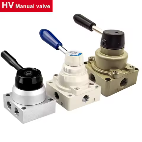 Manual Valve/Manual Switch/Manual Directional Valve/ Manual Control Air Valve HV-02 HV-03 HV-04 Thre