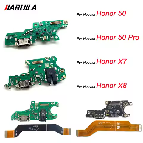 For Huawei Honor 50 Pro Se X7 X8 USB Sub Mic Board Dock Charger Connector Charging Port Flex Cable