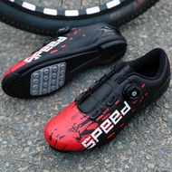 Speed Non-Cleat Shoes, Non-Cleat Cycling Shoes, Black-Red
