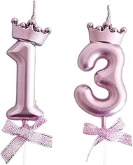 13th Birthday Girl, Candle 13, Decoration 13th Birthday Girl Teenager, Birthday Party Cake Decoratio