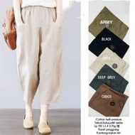 CELANA KUREA TERBARU SASHA PANTS WILLOW PANTS / CELANA BAHAN TWILL STRET IMPORT / Qaisara Uniqloo Pa