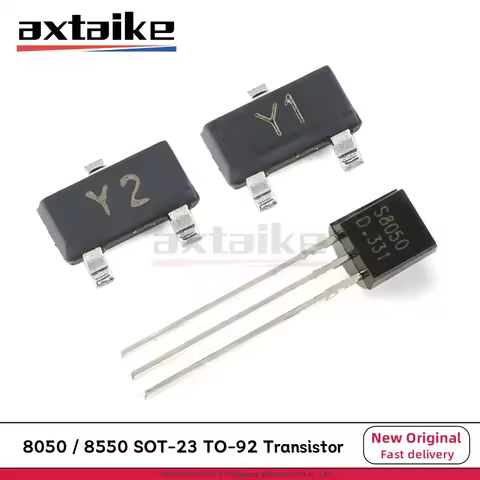 100PCS S8050 S8550 SS8050 SS8550 J3Y 2TY Y1 Y2 SOT-23 TO-92 500mA 0.5A 1.5A 25V 40V NPN PNP MMBT 805